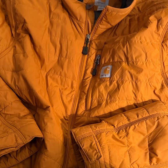 Carhartt Men's Burnt Orange Puffer Jacket - Picture 3 of 4